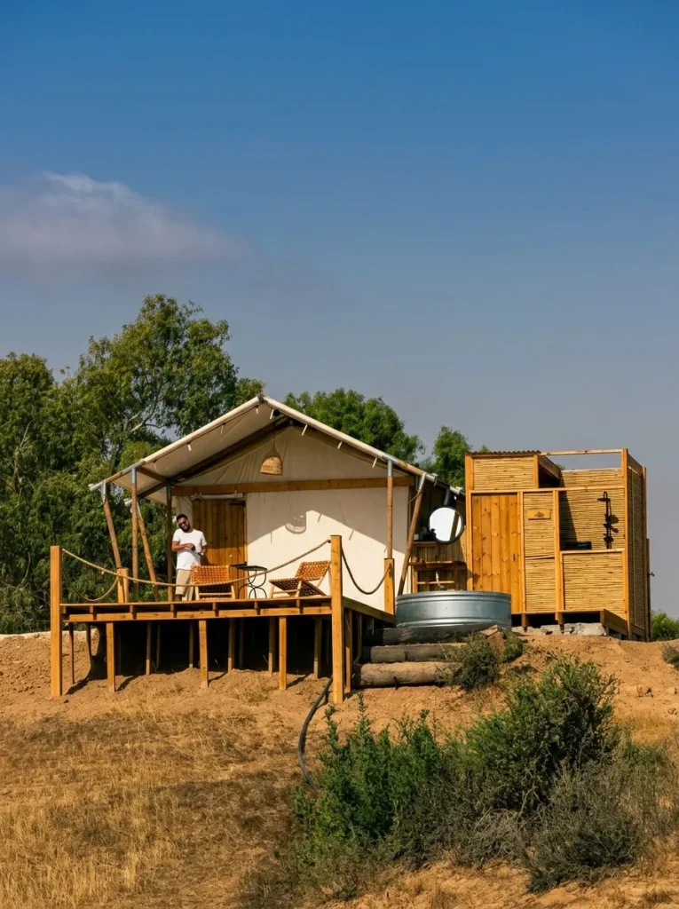 נור גלפמינג  - מקום לינה עם מרחב מוגן בנגב  לזוגות ולמשפחות